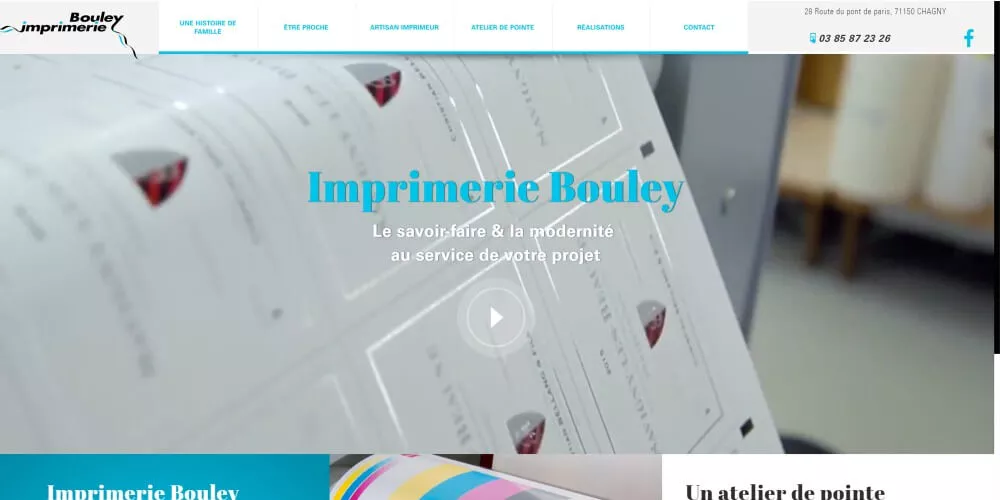 Détail site imprimerie Bouley