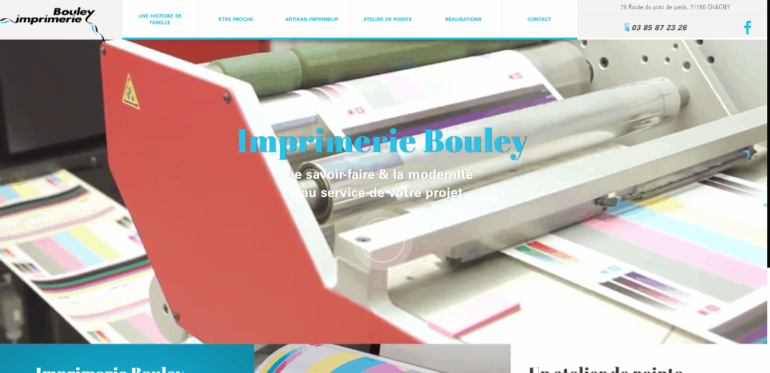 écran intégré imprimerie Bouley