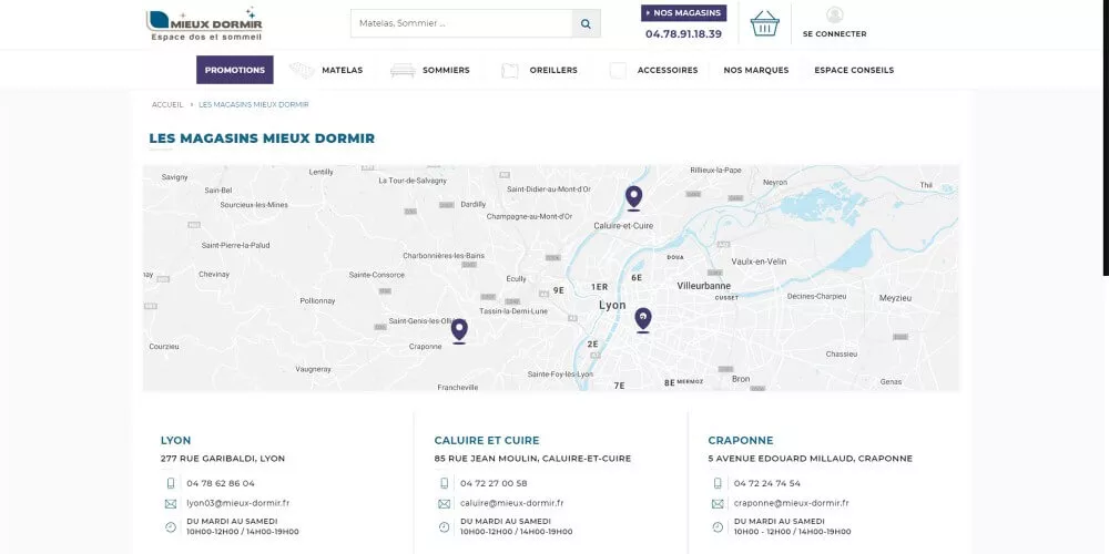 kalfeuter webdesign ecommerce mieux dormir lyon