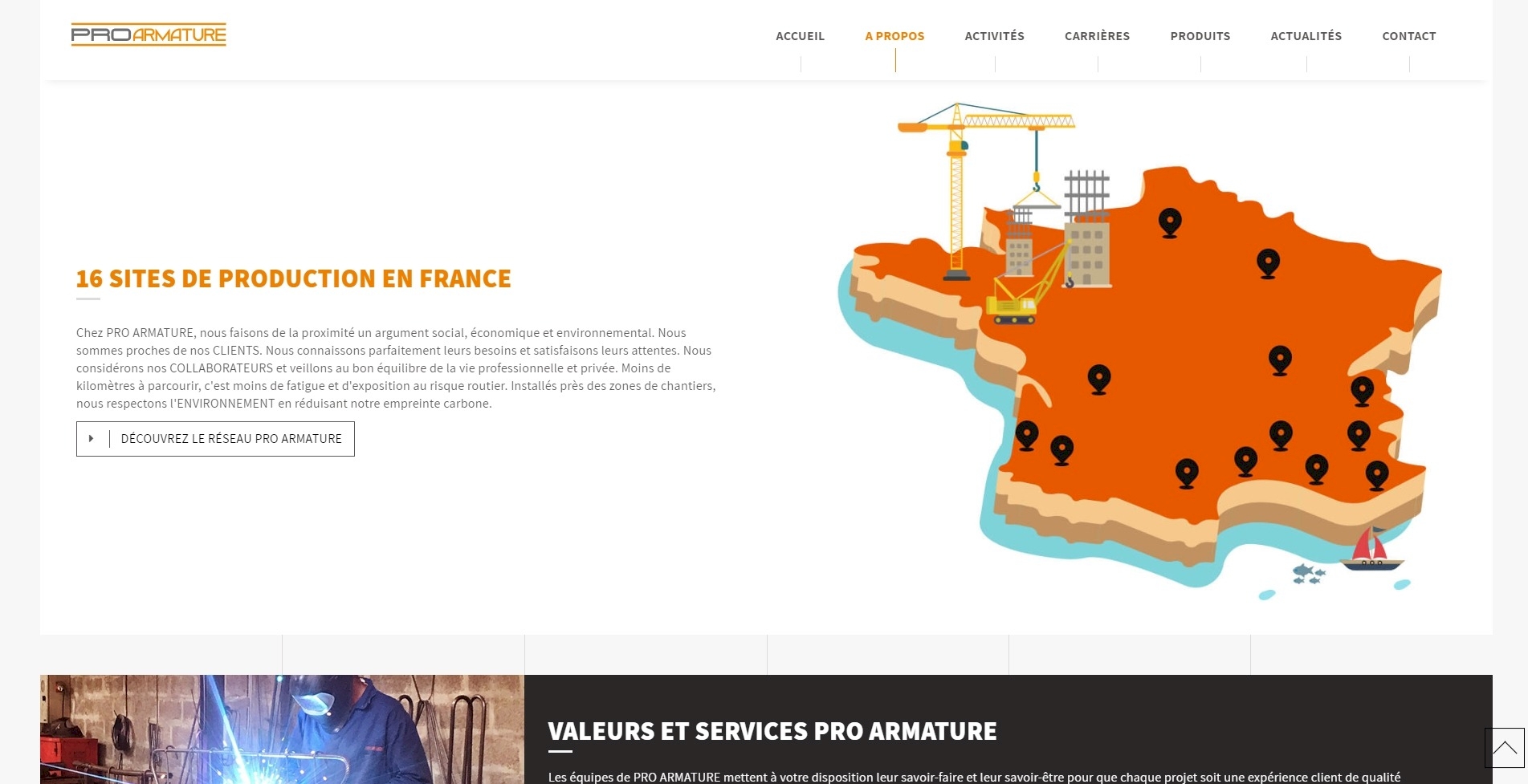 page proarmature, kalfeutre sylvain chirollet webdesigner lyon