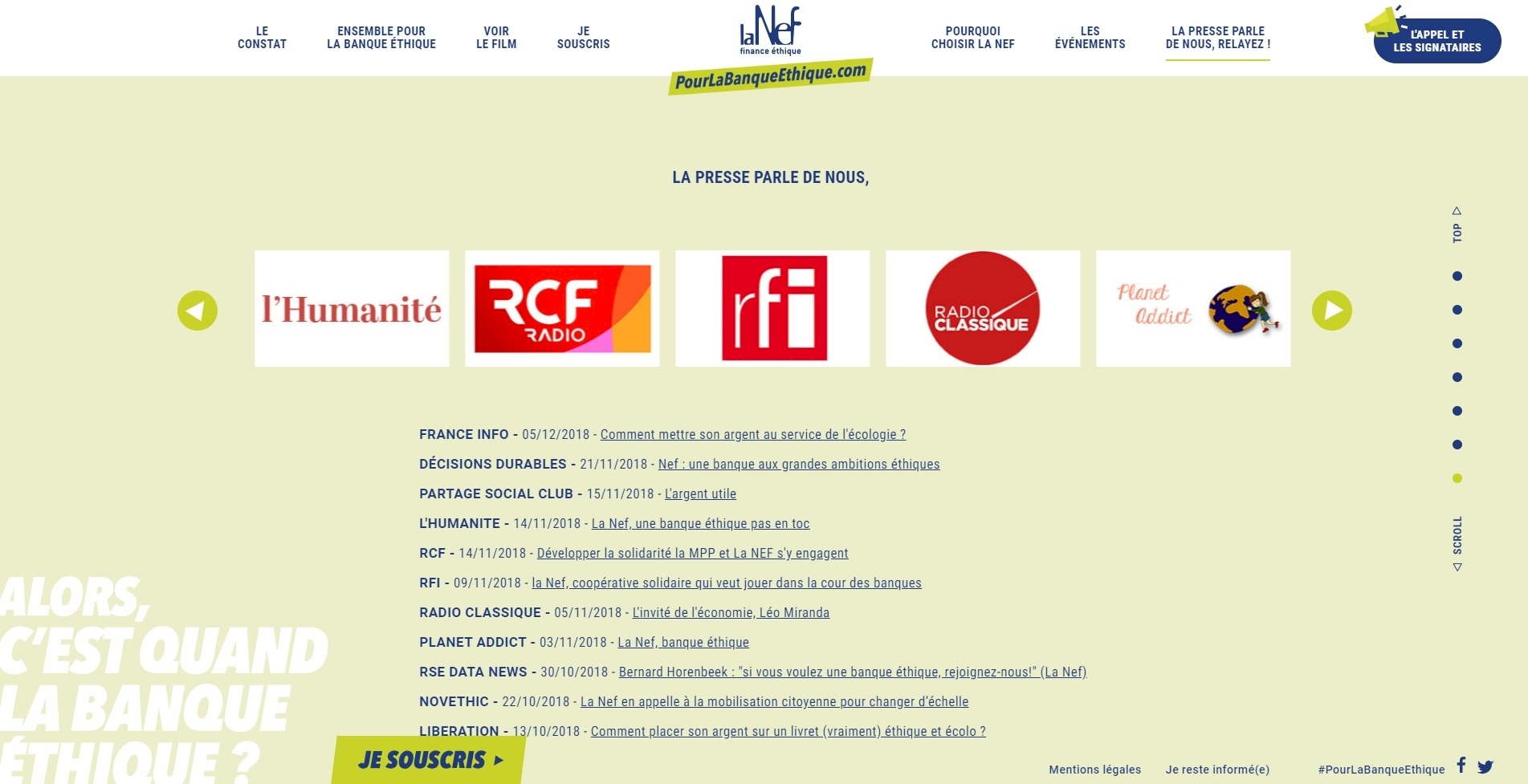 actualites nef pour la banque ethique kalfeutre