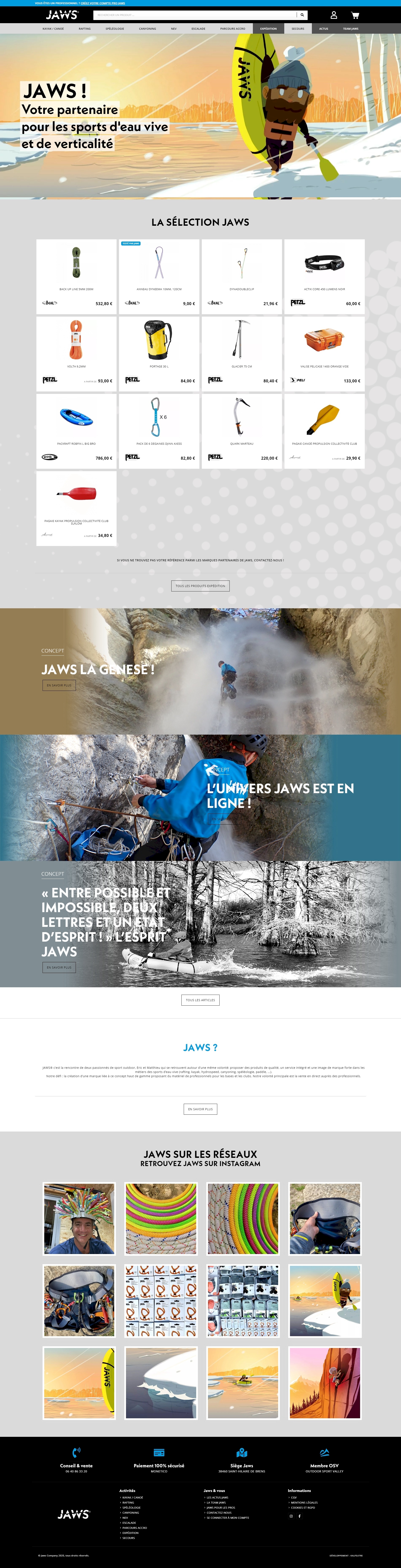 projet jaws company - kalfeutre, webdesigner lyon