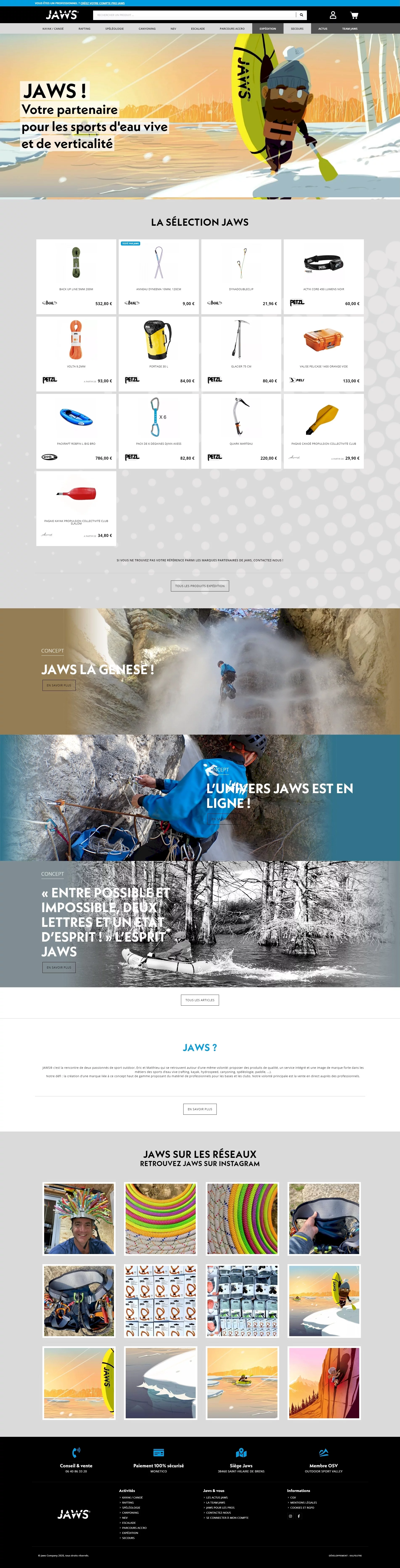 projet jaws company - kalfeutre, webdesigner lyon