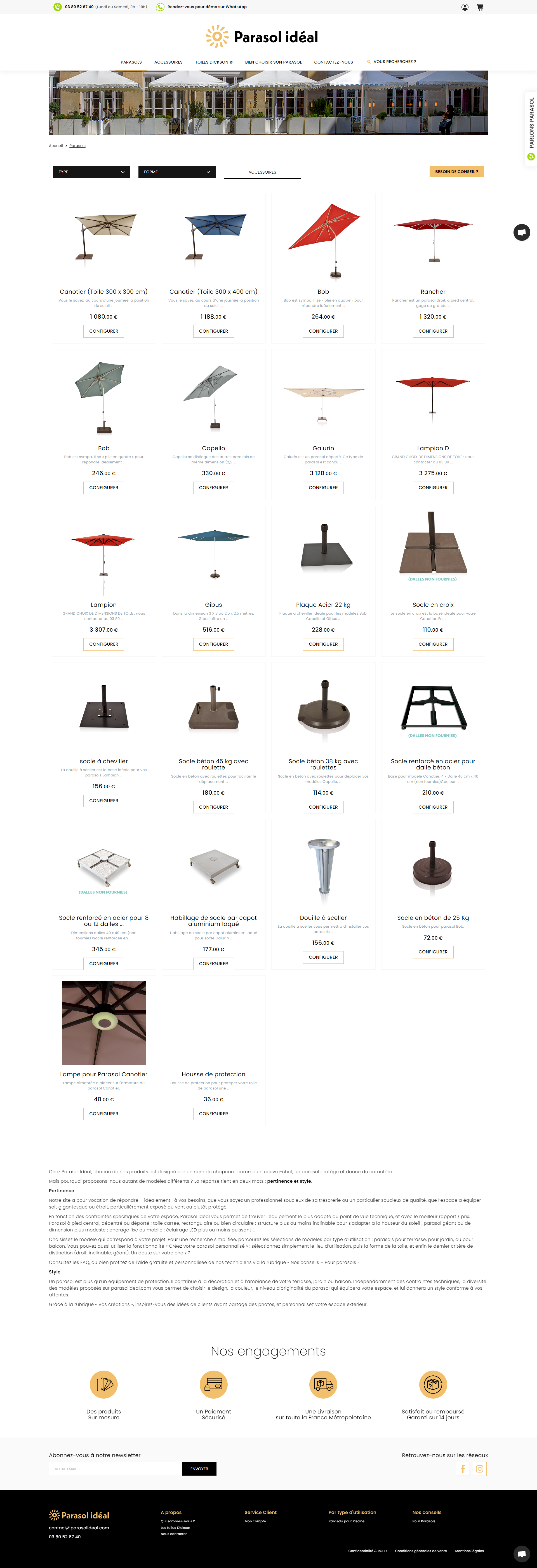parasol ideal, conception site web lyon, kalfeutre